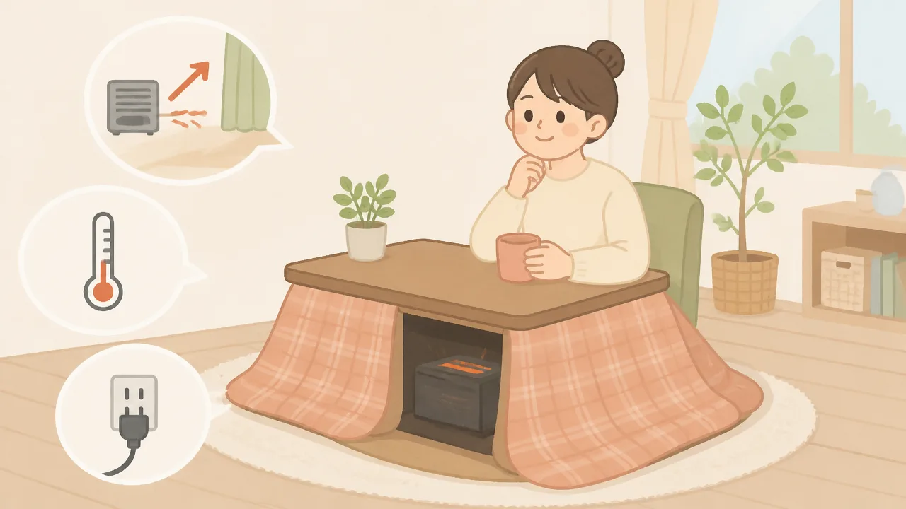 山善の一人用こたつの口コミは?暖かさや電気代を調査