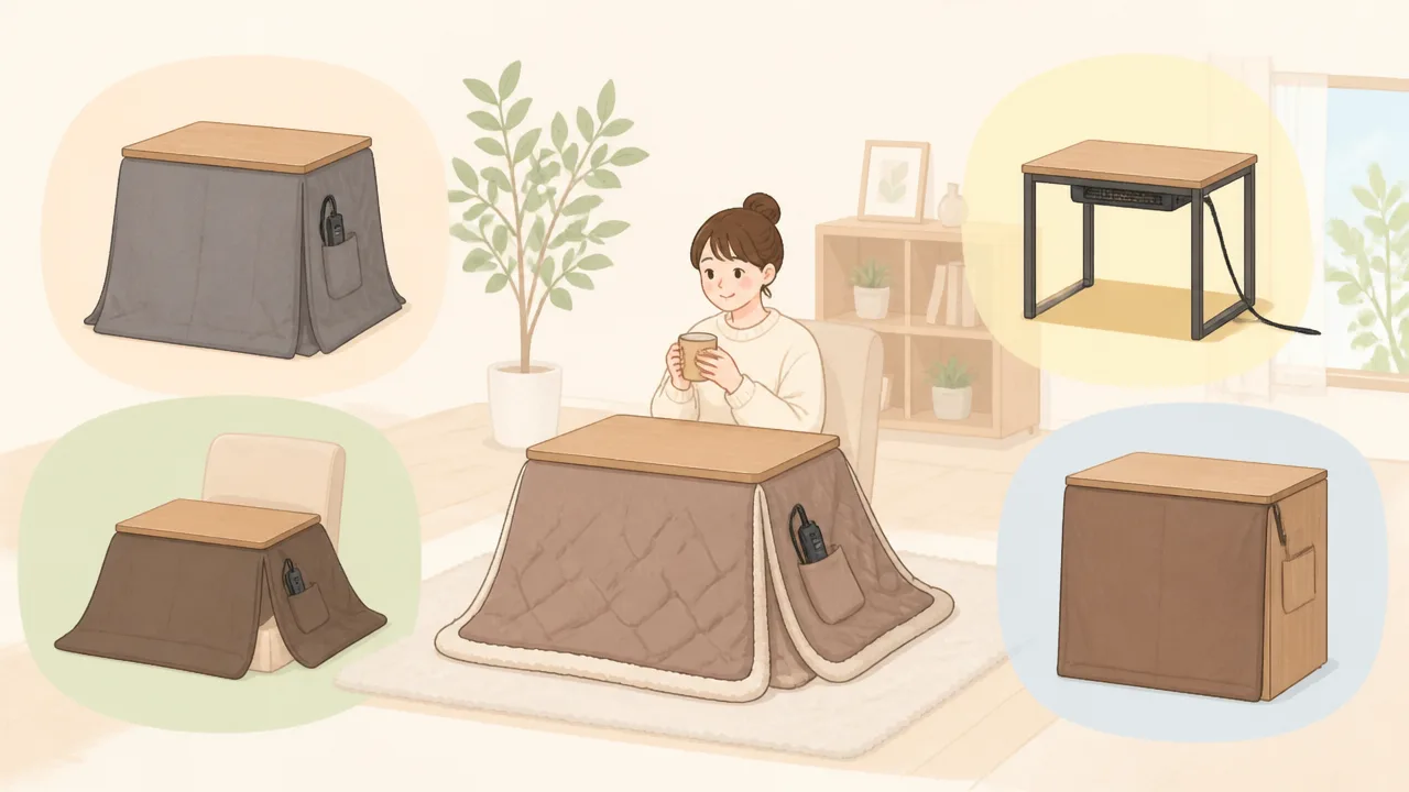 山善の一人用こたつの口コミは?暖かさや電気代を調査