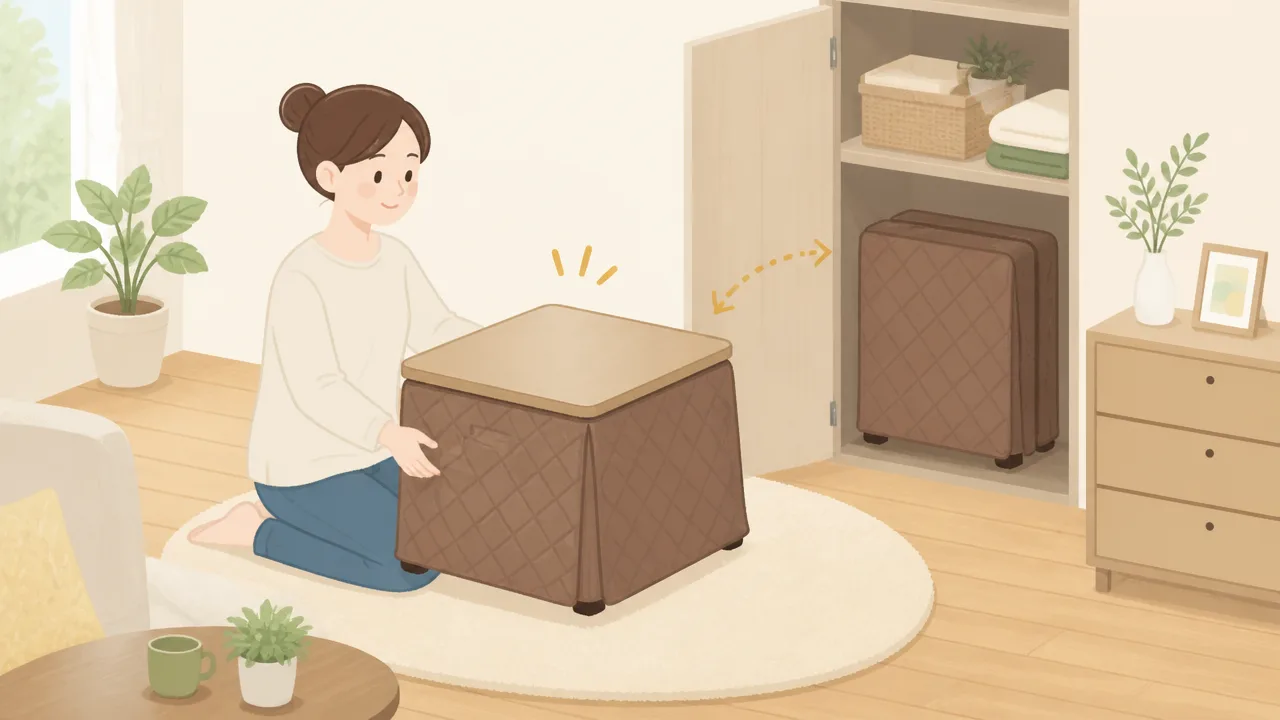 山善の一人用こたつの口コミは?暖かさや電気代を調査